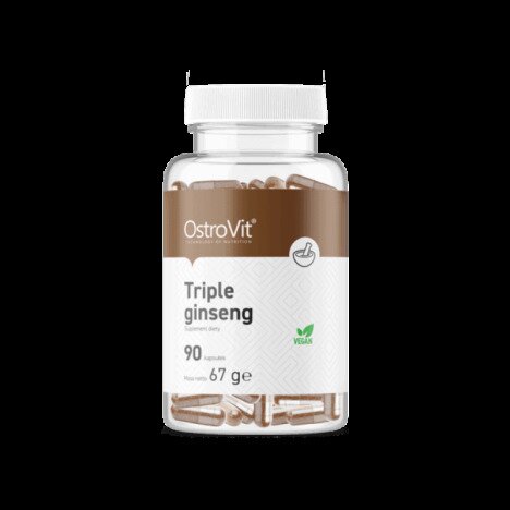 OstroVit Triple Ginseng VEGE - 90 Capsule